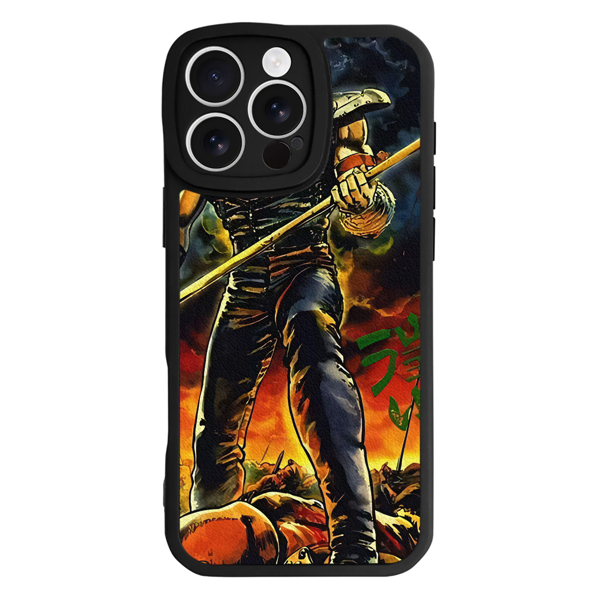（画像用） 北斗の拳 Fist of the North Star 【iPhone 16シリーズ対応】シリコンスマホケース（レザー調） 材質：シリコン